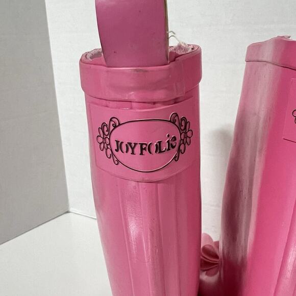 Joyfolie Girls Size 13 Molly Rain Boots Pink Bow - Picture 7 of 11